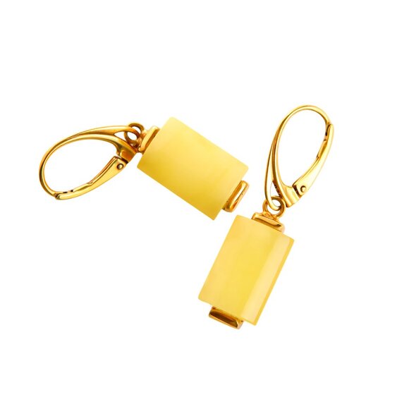 Aleksander Gliwinski Butterscotch Amber Earrings - Picture 2 of 6